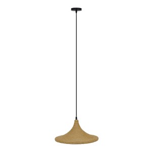 glo-00917-00917_3 GLOBOSTAR® SHANGHAI ROPE 00917 BOHO ΚΡΕΜΑΣΤΟ ΦΩΤΙΣΤΙΚΟ ΚΑΜΠΑΝΑ ΜΟΝΟΦΩΤΟ 1 X E27 IP20 ΜΠΕΖ 
