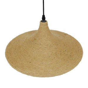 glo-00917-00917_7 GLOBOSTAR® SHANGHAI ROPE 00917 BOHO ΚΡΕΜΑΣΤΟ ΦΩΤΙΣΤΙΚΟ ΚΑΜΠΑΝΑ ΜΟΝΟΦΩΤΟ 1 X E27 IP20 ΜΠΕΖ 