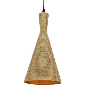 glo-00918-00918_0 GLOBOSTAR® SHANGHAI ROPE 00918 BOHO ΚΡΕΜΑΣΤΟ ΦΩΤΙΣΤΙΚΟ ΚΑΜΠΑΝΑ ΜΟΝΟΦΩΤΟ 1 X E27 IP20 ΜΠΕΖ 