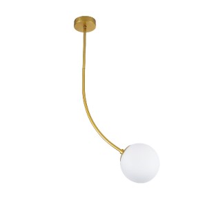 glo-00921-00921_5 GLOBOSTAR® DRIZZLE 00921 ΜΟΝΤΕΡΝΟ ΦΩΤΙΣΤΙΚΟ ΟΡΟΦΗΣ ΜΠΑΛΑ ΜΟΝΟΦΩΤΟ 1 X E27 IP20 ΧΡΥΣΟ ΜΕΤΑΛ