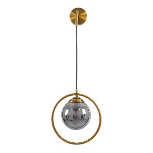 glo-00923-00923_3 GLOBOSTAR® VIENNA 00923 ΜΟΝΤΕΡΝΟ ΕΠΙΤΟΙΧΙΟ ΦΩΤΙΣΤΙΚΟ ΑΠΛΙΚΑ ΜΟΝΟΦΩΤΟ 1 X E27 IP20 ΧΡΥΣΟ ΜΕ