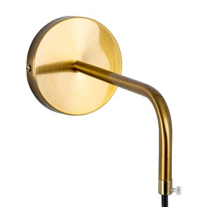 glo-00923-00923_9 GLOBOSTAR® VIENNA 00923 ΜΟΝΤΕΡΝΟ ΕΠΙΤΟΙΧΙΟ ΦΩΤΙΣΤΙΚΟ ΑΠΛΙΚΑ ΜΟΝΟΦΩΤΟ 1 X E27 IP20 ΧΡΥΣΟ ΜΕ