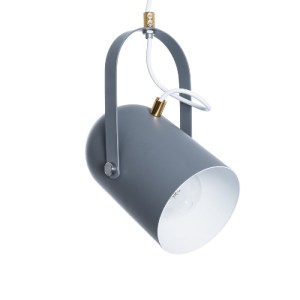 glo-00925-00925_5 GLOBOSTAR® HAZEL 00925 ΜΟΝΤΕΡΝΟ ΚΡΕΜΑΣΤΟ ΦΩΤΙΣΤΙΚΟ ΑΝΑΡΤΗΣΗ ΜΟΝΟΦΩΤΟ 1 X E27 IP20 ΓΚΡΙ, ΛΕ