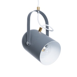 glo-00925-00925_7 GLOBOSTAR® HAZEL 00925 ΜΟΝΤΕΡΝΟ ΚΡΕΜΑΣΤΟ ΦΩΤΙΣΤΙΚΟ ΑΝΑΡΤΗΣΗ ΜΟΝΟΦΩΤΟ 1 X E27 IP20 ΓΚΡΙ, ΛΕ
