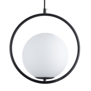 glo-00931-00931_0 GLOBOSTAR® MADRID 00931 ΜΟΝΤΕΡΝΟ ΚΡΕΜΑΣΤΟ ΦΩΤΙΣΤΙΚΟ ΜΠΑΛΑ ΜΟΝΟΦΩΤΟ 1 X E27 IP20 ΜΑΥΡΟ ΜΕΤΑ