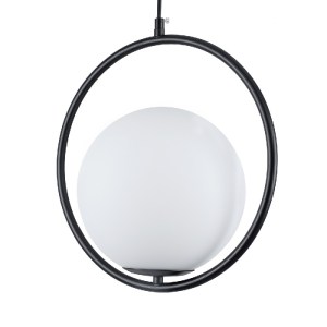 glo-00931-00931_5 GLOBOSTAR® MADRID 00931 ΜΟΝΤΕΡΝΟ ΚΡΕΜΑΣΤΟ ΦΩΤΙΣΤΙΚΟ ΜΠΑΛΑ ΜΟΝΟΦΩΤΟ 1 X E27 IP20 ΜΑΥΡΟ ΜΕΤΑ