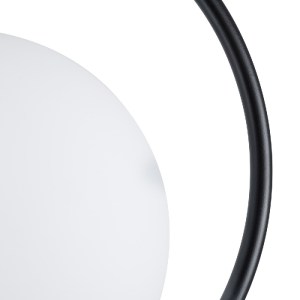 glo-00931-00931_8 GLOBOSTAR® MADRID 00931 ΜΟΝΤΕΡΝΟ ΚΡΕΜΑΣΤΟ ΦΩΤΙΣΤΙΚΟ ΜΠΑΛΑ ΜΟΝΟΦΩΤΟ 1 X E27 IP20 ΜΑΥΡΟ ΜΕΤΑ