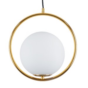 glo-00932-00932_0 GLOBOSTAR® MADRID 00932 ΜΟΝΤΕΡΝΟ ΚΡΕΜΑΣΤΟ ΦΩΤΙΣΤΙΚΟ ΜΠΑΛΑ ΜΟΝΟΦΩΤΟ 1 X E27 IP20 ΧΡΥΣΟ ΜΕΤΑ