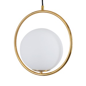 glo-00932-00932_5 GLOBOSTAR® MADRID 00932 ΜΟΝΤΕΡΝΟ ΚΡΕΜΑΣΤΟ ΦΩΤΙΣΤΙΚΟ ΜΠΑΛΑ ΜΟΝΟΦΩΤΟ 1 X E27 IP20 ΧΡΥΣΟ ΜΕΤΑ