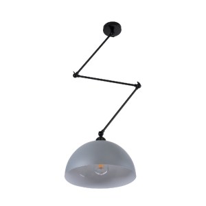 glo-00937-00937_4 GLOBOSTAR® LOTUS 00937 ΜΟΝΤΕΡΝΟ ΦΩΤΙΣΤΙΚΟ ΟΡΟΦΗΣ ΚΑΜΠΑΝΑ ΜΟΝΟΦΩΤΟ 1 X E27 IP20 ΓΚΡΙ, ΜΑΥΡΟ