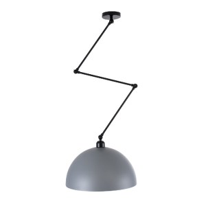 glo-00937-00937_5 GLOBOSTAR® LOTUS 00937 ΜΟΝΤΕΡΝΟ ΦΩΤΙΣΤΙΚΟ ΟΡΟΦΗΣ ΚΑΜΠΑΝΑ ΜΟΝΟΦΩΤΟ 1 X E27 IP20 ΓΚΡΙ, ΜΑΥΡΟ