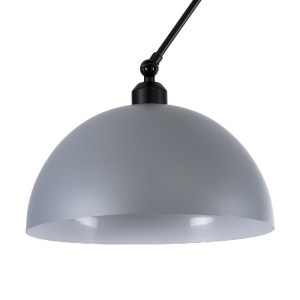 glo-00937-00937_6 GLOBOSTAR® LOTUS 00937 ΜΟΝΤΕΡΝΟ ΦΩΤΙΣΤΙΚΟ ΟΡΟΦΗΣ ΚΑΜΠΑΝΑ ΜΟΝΟΦΩΤΟ 1 X E27 IP20 ΓΚΡΙ, ΜΑΥΡΟ