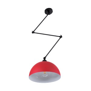 glo-00938-00938_4 GLOBOSTAR® LOTUS 00938 ΜΟΝΤΕΡΝΟ ΦΩΤΙΣΤΙΚΟ ΟΡΟΦΗΣ ΚΑΜΠΑΝΑ ΜΟΝΟΦΩΤΟ 1 X E27 IP20 ΚΟΚΚΙΝΟ, ΜΑ