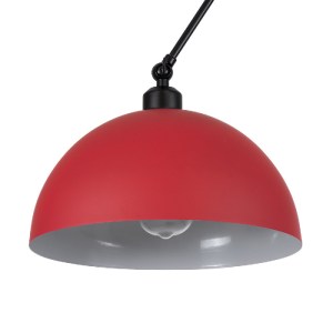 glo-00938-00938_6 GLOBOSTAR® LOTUS 00938 ΜΟΝΤΕΡΝΟ ΦΩΤΙΣΤΙΚΟ ΟΡΟΦΗΣ ΚΑΜΠΑΝΑ ΜΟΝΟΦΩΤΟ 1 X E27 IP20 ΚΟΚΚΙΝΟ, ΜΑ