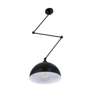 glo-00939-00939_5 GLOBOSTAR® LOTUS 00939 ΜΟΝΤΕΡΝΟ ΦΩΤΙΣΤΙΚΟ ΟΡΟΦΗΣ ΚΑΜΠΑΝΑ ΜΟΝΟΦΩΤΟ 1 X E27 IP20 ΜΑΥΡΟ & ΛΕΥ