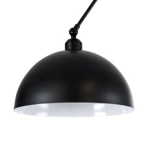 glo-00939-00939_6 GLOBOSTAR® LOTUS 00939 ΜΟΝΤΕΡΝΟ ΦΩΤΙΣΤΙΚΟ ΟΡΟΦΗΣ ΚΑΜΠΑΝΑ ΜΟΝΟΦΩΤΟ 1 X E27 IP20 ΜΑΥΡΟ & ΛΕΥ