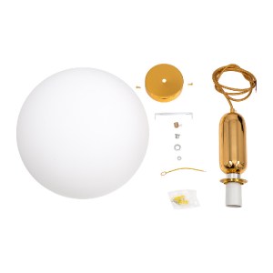 glo-00940-00940_8 GLOBOSTAR® MAVERICK 00940 ΜΟΝΤΕΡΝΟ ΚΡΕΜΑΣΤΟ ΦΩΤΙΣΤΙΚΟ ΜΠΑΛΑ ΜΟΝΟΦΩΤΟ 1 X E27 IP20 ΧΡΥΣΟ ΜΕ
