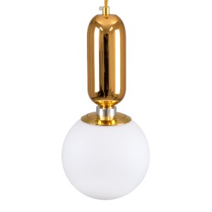 glo-00943-00943_5 GLOBOSTAR® MAVERICK 00943 ΜΟΝΤΕΡΝΟ ΚΡΕΜΑΣΤΟ ΦΩΤΙΣΤΙΚΟ ΜΠΑΛΑ ΜΟΝΟΦΩΤΟ 1 X E27 IP20 ΧΡΥΣΟ ΜΕ