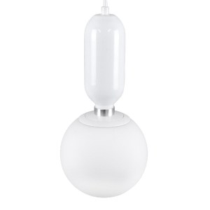 glo-00944-7572ee_00944_5 GLOBOSTAR® MAVERICK 00944 ΜΟΝΤΕΡΝΟ ΚΡΕΜΑΣΤΟ ΦΩΤΙΣΤΙΚΟ ΜΠΑΛΑ ΜΟΝΟΦΩΤΟ 1 X E27 IP20 ΛΕΥΚΟ ΜΕ