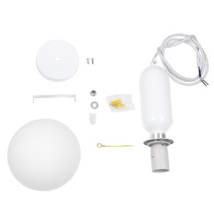 glo-00944-9210c1_00944_8 GLOBOSTAR® MAVERICK 00944 ΜΟΝΤΕΡΝΟ ΚΡΕΜΑΣΤΟ ΦΩΤΙΣΤΙΚΟ ΜΠΑΛΑ ΜΟΝΟΦΩΤΟ 1 X E27 IP20 ΛΕΥΚΟ ΜΕ