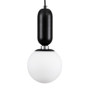 glo-00945-00945_0 GLOBOSTAR® MAVERICK 00945 ΜΟΝΤΕΡΝΟ ΚΡΕΜΑΣΤΟ ΦΩΤΙΣΤΙΚΟ ΜΠΑΛΑ ΜΟΝΟΦΩΤΟ 1 X E27 IP20 ΜΑΥΡΟ ΜΕ