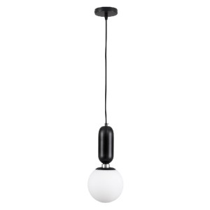 glo-00945-00945_3 GLOBOSTAR® MAVERICK 00945 ΜΟΝΤΕΡΝΟ ΚΡΕΜΑΣΤΟ ΦΩΤΙΣΤΙΚΟ ΜΠΑΛΑ ΜΟΝΟΦΩΤΟ 1 X E27 IP20 ΜΑΥΡΟ ΜΕ
