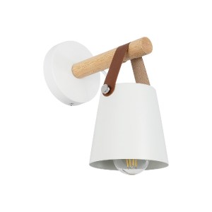 glo-00946-f43e8d_00946_0 GLOBOSTAR® AMY 00946 ΜΟΝΤΕΡΝΟ ΕΠΙΤΟΙΧΙΟ ΦΩΤΙΣΤΙΚΟ ΑΠΛΙΚΑ ΜΟΝΟΦΩΤΟ 1 X E27 IP20 ΛΕΥΚΟ ΜΕΤΑΛΛΟ, ΜΠΕΖ ΞΥΛΟ ΜΕ ΠΟΡΤΟΚΑΛΙ ΔΕΡΜΑ - Μ13 X Π21 X Y24CM