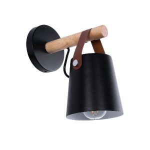 glo-00947-00947_2 GLOBOSTAR® AMY 00947 ΜΟΝΤΕΡΝΟ ΕΠΙΤΟΙΧΙΟ ΦΩΤΙΣΤΙΚΟ ΑΠΛΙΚΑ ΜΟΝΟΦΩΤΟ 1 X E27 IP20 ΜΑΥΡΟ ΜΕΤΑΛ