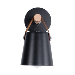 glo-00947-00947_4 GLOBOSTAR® AMY 00947 ΜΟΝΤΕΡΝΟ ΕΠΙΤΟΙΧΙΟ ΦΩΤΙΣΤΙΚΟ ΑΠΛΙΚΑ ΜΟΝΟΦΩΤΟ 1 X E27 IP20 ΜΑΥΡΟ ΜΕΤΑΛ