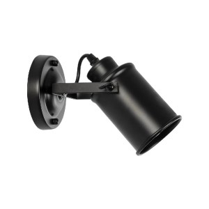 glo-00948-00948_3 GLOBOSTAR® JAKE 00948 ΜΟΝΤΕΡΝΟ ΕΠΙΤΟΙΧΙΟ ΦΩΤΙΣΤΙΚΟ ΑΠΛΙΚΑ ΜΟΝΟΦΩΤΟ 1 X E27 IP20 ΜΑΥΡΟ ΜΕΤΑΛΛΟ - Μ9 X Π22 X Y22CM
