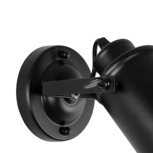 glo-00948-00948_4 GLOBOSTAR® JAKE 00948 ΜΟΝΤΕΡΝΟ ΕΠΙΤΟΙΧΙΟ ΦΩΤΙΣΤΙΚΟ ΑΠΛΙΚΑ ΜΟΝΟΦΩΤΟ 1 X E27 IP20 ΜΑΥΡΟ ΜΕΤΑΛΛΟ - Μ9 X Π22 X Y22CM