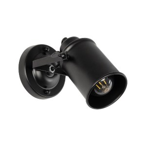 glo-00948-19153d_00948_0 GLOBOSTAR® JAKE 00948 ΜΟΝΤΕΡΝΟ ΕΠΙΤΟΙΧΙΟ ΦΩΤΙΣΤΙΚΟ ΑΠΛΙΚΑ ΜΟΝΟΦΩΤΟ 1 X E27 IP20 ΜΑΥΡΟ ΜΕΤΑΛΛΟ - Μ9 X Π22 X Y22CM
