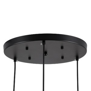 glo-00952-00952_5 GLOBOSTAR® MONROE 00952 ΜΟΝΤΕΡΝΟ ΚΡΕΜΑΣΤΟ ΦΩΤΙΣΤΙΚΟ ΜΠΑΛΑ ΤΡΙΦΩΤΟ 3 X E27 IP20 ΜΑΥΡΟ ΜΕΤΑΛ