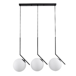 glo-00954-00954_0 GLOBOSTAR® MONROE 00954 ΜΟΝΤΕΡΝΟ ΚΡΕΜΑΣΤΟ ΦΩΤΙΣΤΙΚΟ ΡΑΓΑ ΤΡΙΦΩΤΟ 3 X E27 IP20 ΜΑΥΡΟ ΜΕΤΑΛΛ