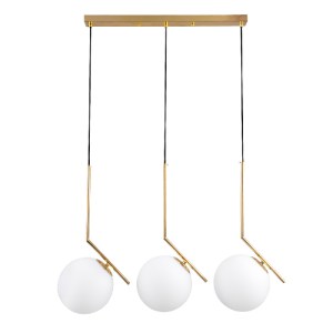 glo-00955-00955_0 GLOBOSTAR® MONROE 00955 ΜΟΝΤΕΡΝΟ ΚΡΕΜΑΣΤΟ ΦΩΤΙΣΤΙΚΟ ΟΡΟΦΗΣ ΜΕ ΝΤΟΥΙ 3 X E27 AC 220-240V IP