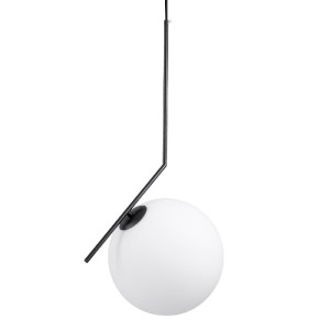 glo-00957-00957_0 GLOBOSTAR® MONROE 00957 ΜΟΝΤΕΡΝΟ ΚΡΕΜΑΣΤΟ ΦΩΤΙΣΤΙΚΟ ΜΠΑΛΑ ΜΟΝΟΦΩΤΟ 1 X E27 IP20 ΜΑΥΡΟ ΜΕΤΑ