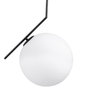 glo-00957-00957_5 GLOBOSTAR® MONROE 00957 ΜΟΝΤΕΡΝΟ ΚΡΕΜΑΣΤΟ ΦΩΤΙΣΤΙΚΟ ΜΠΑΛΑ ΜΟΝΟΦΩΤΟ 1 X E27 IP20 ΜΑΥΡΟ ΜΕΤΑ
