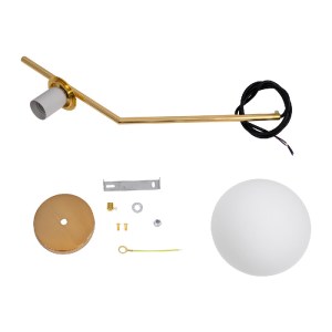 glo-00958-00958_10 GLOBOSTAR® MONROE 00958 ΜΟΝΤΕΡΝΟ ΚΡΕΜΑΣΤΟ ΦΩΤΙΣΤΙΚΟ ΜΠΑΛΑ ΜΟΝΟΦΩΤΟ 1 X E27 IP20 ΧΡΥΣΟ ΜΕΤΑ