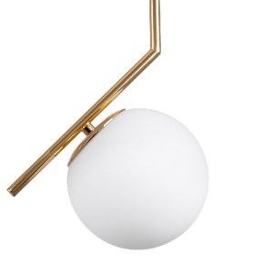glo-00958-00958_5 GLOBOSTAR® MONROE 00958 ΜΟΝΤΕΡΝΟ ΚΡΕΜΑΣΤΟ ΦΩΤΙΣΤΙΚΟ ΜΠΑΛΑ ΜΟΝΟΦΩΤΟ 1 X E27 IP20 ΧΡΥΣΟ ΜΕΤΑ