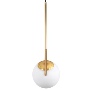 glo-00958-00958_6 GLOBOSTAR® MONROE 00958 ΜΟΝΤΕΡΝΟ ΚΡΕΜΑΣΤΟ ΦΩΤΙΣΤΙΚΟ ΜΠΑΛΑ ΜΟΝΟΦΩΤΟ 1 X E27 IP20 ΧΡΥΣΟ ΜΕΤΑ