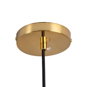 glo-00958-00958_9 GLOBOSTAR® MONROE 00958 ΜΟΝΤΕΡΝΟ ΚΡΕΜΑΣΤΟ ΦΩΤΙΣΤΙΚΟ ΜΠΑΛΑ ΜΟΝΟΦΩΤΟ 1 X E27 IP20 ΧΡΥΣΟ ΜΕΤΑ