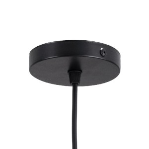 glo-00959-00959_9 GLOBOSTAR® MONROE 00959 ΜΟΝΤΕΡΝΟ ΚΡΕΜΑΣΤΟ ΦΩΤΙΣΤΙΚΟ ΜΠΑΛΑ ΜΟΝΟΦΩΤΟ 1 X E27 IP20 ΜΑΥΡΟ ΜΕΤΑ