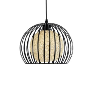 glo-00960-00960_5 GLOBOSTAR® CARTER 00960 ΜΟΝΤΕΡΝΟ ΚΡΕΜΑΣΤΟ ΦΩΤΙΣΤΙΚΟ ΠΛΕΓΜΑ ΜΟΝΟΦΩΤΟ 1 X E27 IP20 ΜΑΥΡΟ ΜΕΤ