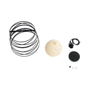 glo-00961-00961_10 GLOBOSTAR® CARTER 00961 ΜΟΝΤΕΡΝΟ ΚΡΕΜΑΣΤΟ ΦΩΤΙΣΤΙΚΟ ΠΛΕΓΜΑ ΜΟΝΟΦΩΤΟ 1 X E27 IP20 ΜΑΥΡΟ ΜΕΤ