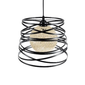 glo-00961-00961_7 GLOBOSTAR® CARTER 00961 ΜΟΝΤΕΡΝΟ ΚΡΕΜΑΣΤΟ ΦΩΤΙΣΤΙΚΟ ΠΛΕΓΜΑ ΜΟΝΟΦΩΤΟ 1 X E27 IP20 ΜΑΥΡΟ ΜΕΤ