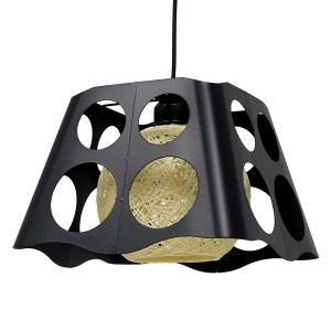 glo-00962-00962_0 GLOBOSTAR® CARTER 00962 ΜΟΝΤΕΡΝΟ ΚΡΕΜΑΣΤΟ ΦΩΤΙΣΤΙΚΟ ΠΛΕΓΜΑ ΜΟΝΟΦΩΤΟ 1 X E27 IP20 ΜΑΥΡΟ ΜΕΤ