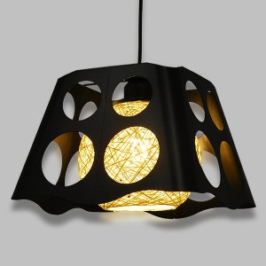 glo-00962-00962_2 GLOBOSTAR® CARTER 00962 ΜΟΝΤΕΡΝΟ ΚΡΕΜΑΣΤΟ ΦΩΤΙΣΤΙΚΟ ΠΛΕΓΜΑ ΜΟΝΟΦΩΤΟ 1 X E27 IP20 ΜΑΥΡΟ ΜΕΤ
