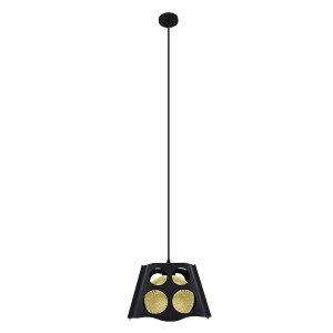 glo-00962-00962_3 GLOBOSTAR® CARTER 00962 ΜΟΝΤΕΡΝΟ ΚΡΕΜΑΣΤΟ ΦΩΤΙΣΤΙΚΟ ΠΛΕΓΜΑ ΜΟΝΟΦΩΤΟ 1 X E27 IP20 ΜΑΥΡΟ ΜΕΤ