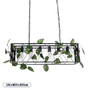 glo-00964-00964_0 GLOBOSTAR® CLARITY 00964 VINTAGE ΚΡΕΜΑΣΤΟ ΦΩΤΙΣΤΙΚΟ ΟΡΟΦΗΣ ΜΕ ΝΤΟΥΙ 6 X E27 AC 220-240V IP