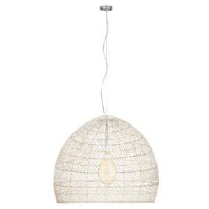 glo-00965-00965_3 GLOBOSTAR® MALIBU 00965 BOHO ΚΡΕΜΑΣΤΟ ΦΩΤΙΣΤΙΚΟ ΠΛΕΓΜΑ ΜΟΝΟΦΩΤΟ 1 X E27 IP20 ΛΕΥΚΟ ΞΥΛΟ - 